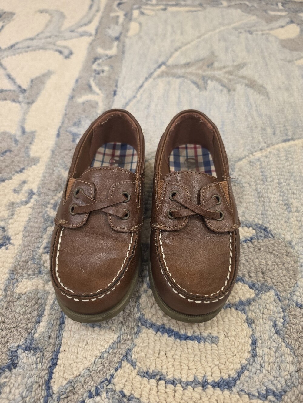 Boy's Brown Leather Boat Shoes